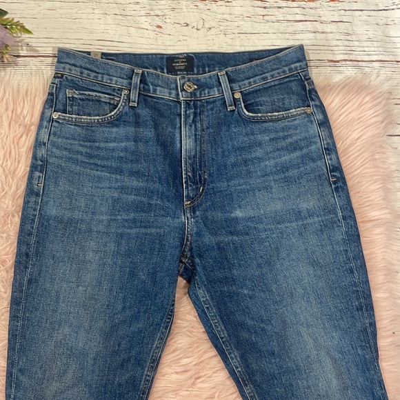 CITIZENS OF HUMANITY Demy Cropped Flare Jeans Solo Stretch Cotton - Picture 6 of 10